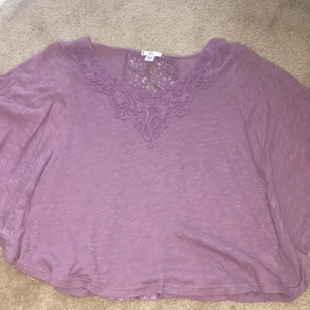 Purple Lacey Circle Top